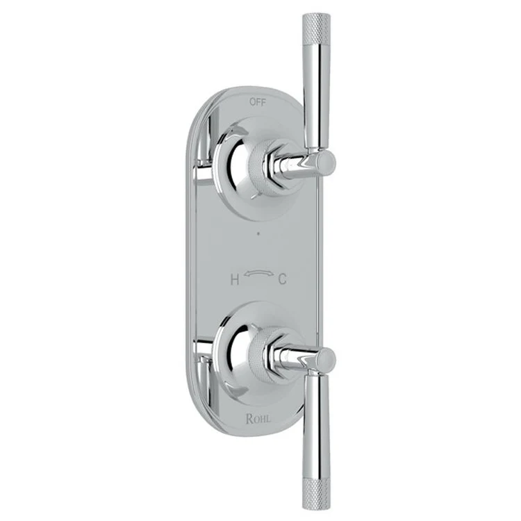 Thermostatic Trim Graceline with Diverter 2 Lever French Brass 1/2 Inch 6.7 Gallons per Minute - Frankwebs
