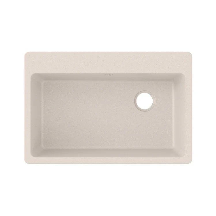 Kitchen Sink Quartz Classic 33 x 22 Inch Single Bowl Putty Drop-In Quartz 9-1/2 Inch - Frankwebs