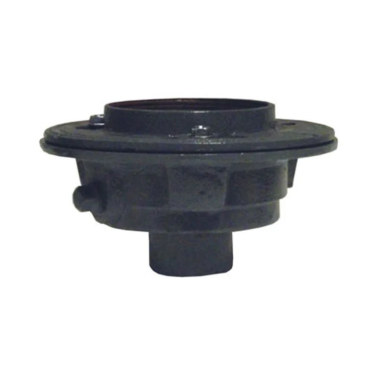 Drain Body 4 Inch Round Cast Iron for 6 Inch Square Shower Drain Throat Model 277-02 - Frankwebs