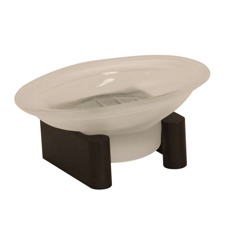Soap Dish Luna Satin Brass Counter Top Oval 2-3/4 x 2-3/4 x 1-1/4 Inch - Frankwebs