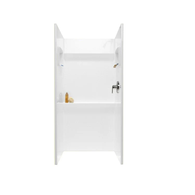 Shower Wall Veritek Alcove Wall White 3 Panels 36 x 36 x 72 Inch - Frankwebs