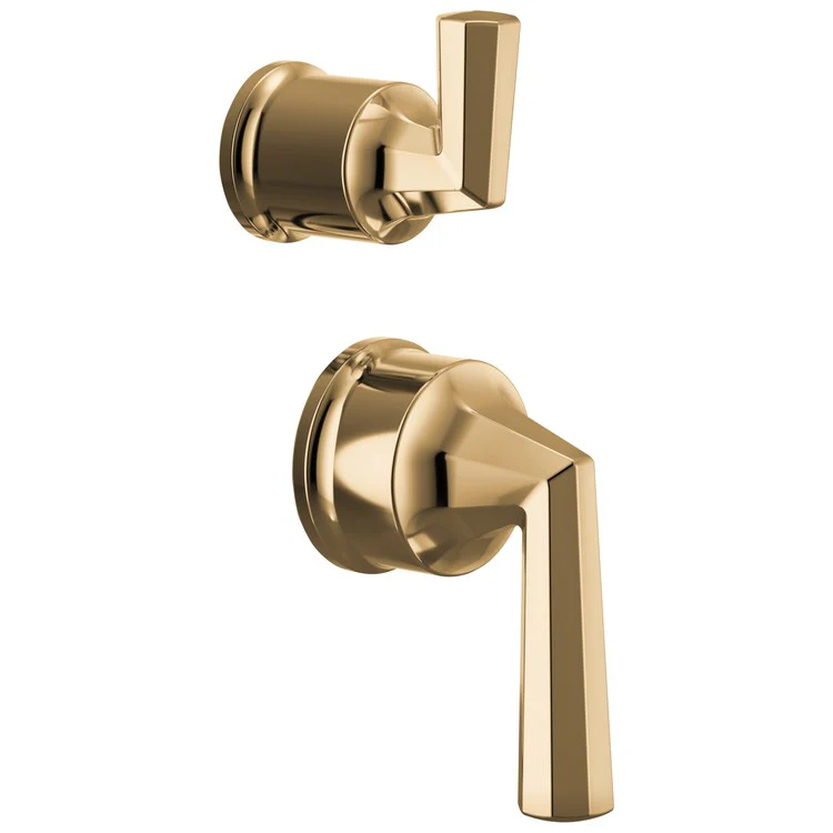 Handle Kit Beauclere 2 Lever Brilliance Luxe Gold ADA for Pressure Balance Valve with Integrated Diverter Trim - Frankwebs