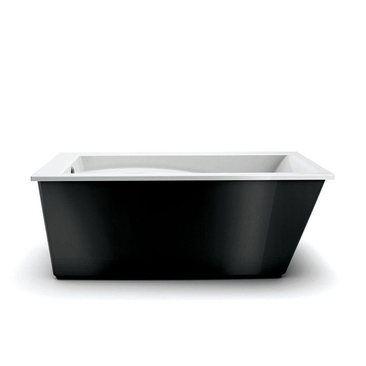 Freestanding Tub Optik 60 x 32 Inch Black End Rectangular - Frankwebs