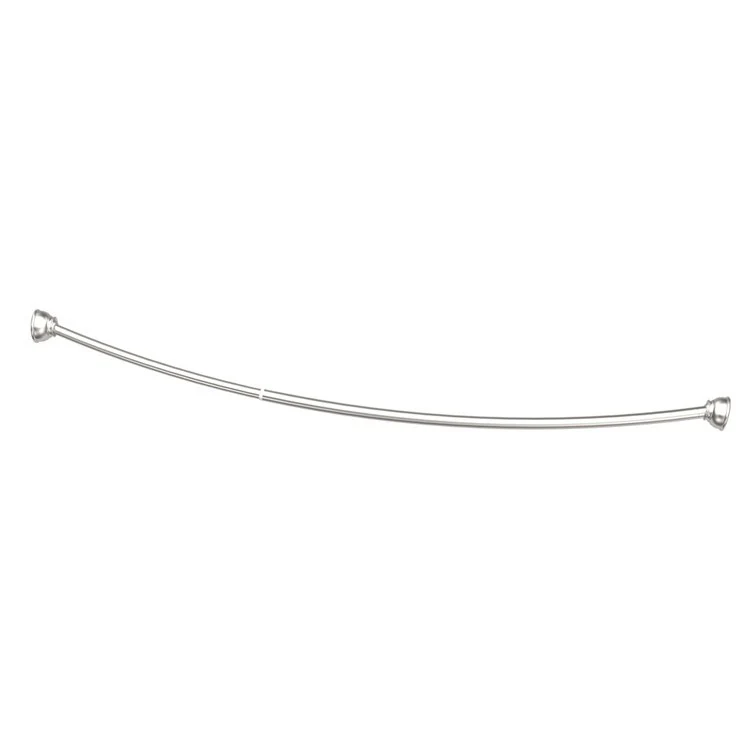 Shower Rod Curved Chrome 72 Inch Metal - Frankwebs