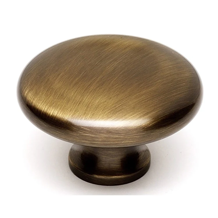 Knob I Collection Round Polished Brass Brass 1-3/4 Inch 1-1/4 Inch 3/4 Inch 3/4 Inch - Frankwebs