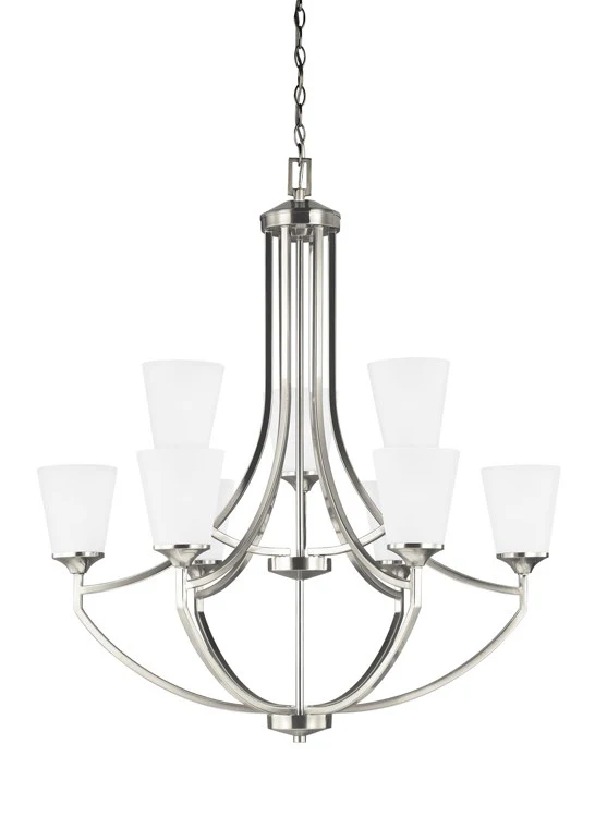 Hanford Nine-Light Two-Tier LED Chandelier - Frankwebs