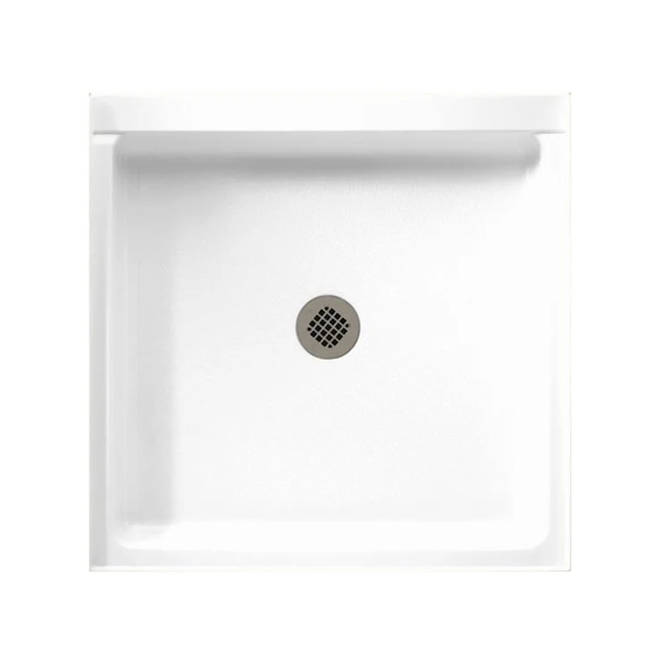 Shower Base Veritek Veritek Square White 36 x 36 Inch Veritek Center Molded-In FitFlo - Frankwebs