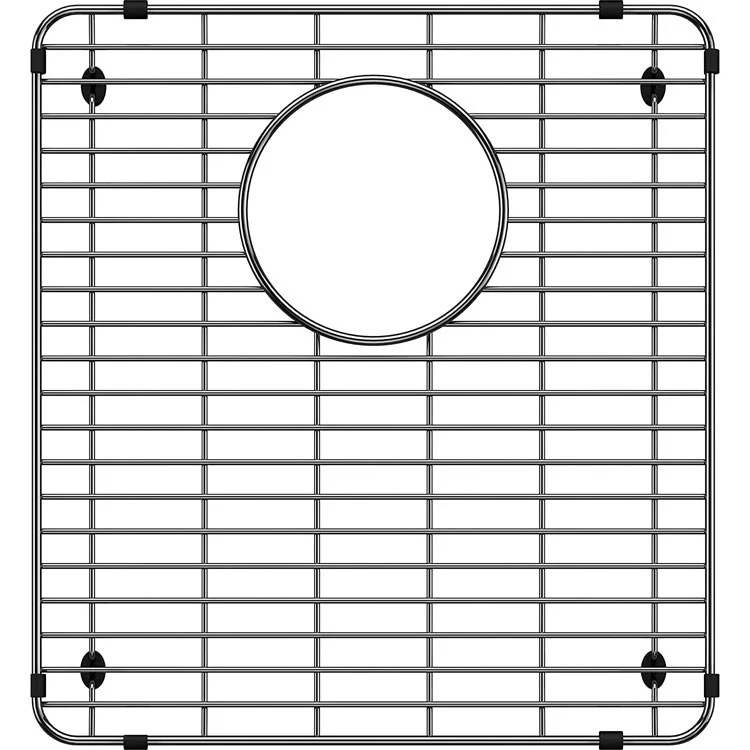 Sink Grid Formera Rear Center Drain Stainless Steel for 50/50 Double Bowl Sink 14-3/4 Inch - Frankwebs