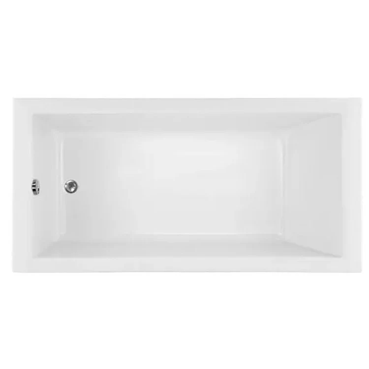 Combination Tub Ston Collection Coal 60 x 32 x 23 Inch Drop-In End Drain Almond Rectangle - Frankwebs
