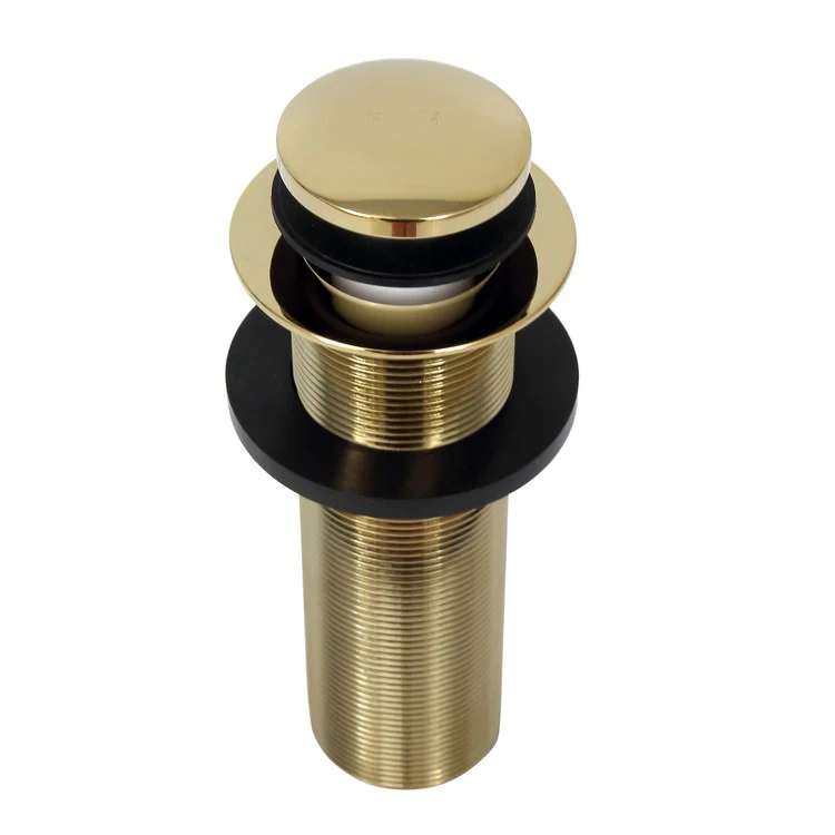 Pop-Up Drain Extended 6 Inch Brushed Nickel Brass for Tubs without Overflow - Frankwebs