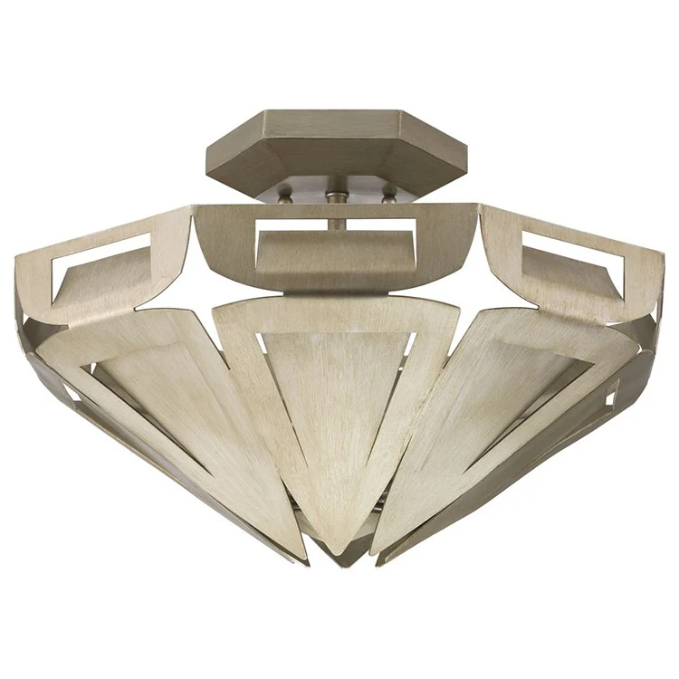 Yerba Three-Light Flush Mount Ceiling Fixture by Jeffery Alan Marks - Frankwebs