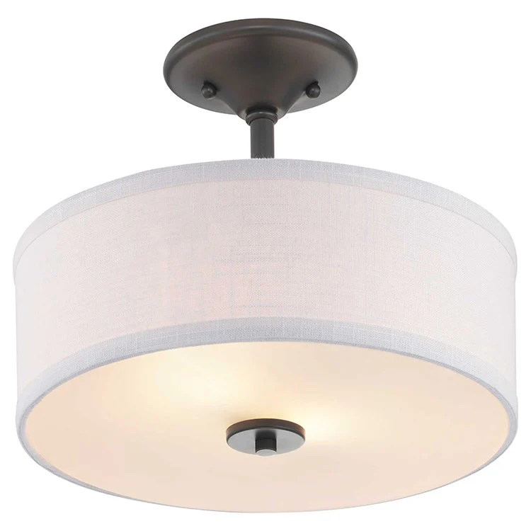 Inspire Two-Light Semi-Flush Mount Ceiling Fixture - Frankwebs