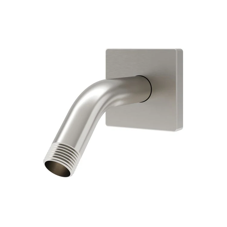 Shower Arm Duro with Square Flange Satin Nickel 7-1/2 Inch 1/2 IN 14 NPT - Frankwebs