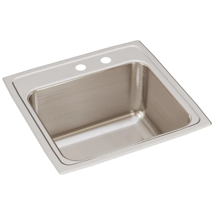 Laundry Sink Lustertone Classic 19.5 x 19 Inch Single Bowl MR2 Hole Lustrous Satin Drop-In - Frankwebs