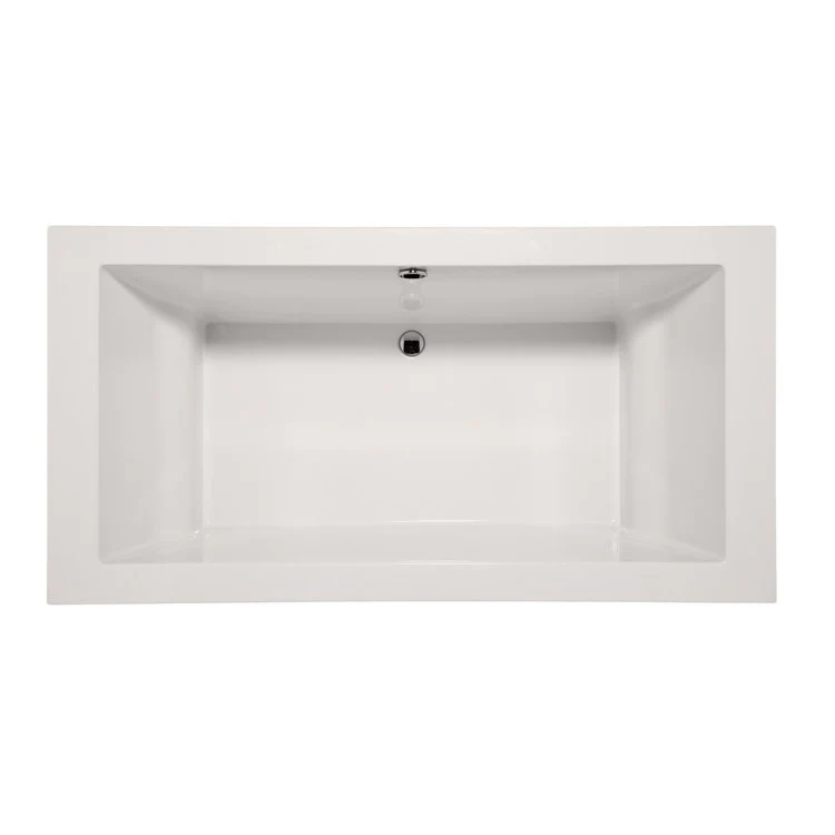 Air Tub Designer Collection Mellenie Drop-In Bone Rectangle 6 Jet Acrylic 70 x 36 x 22-1/2 Inch - Frankwebs