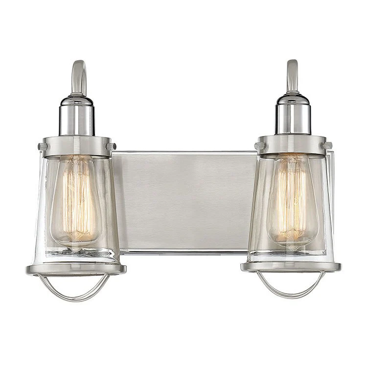 Lansing Two-Light Bathroom Vanity Fixture - Frankwebs