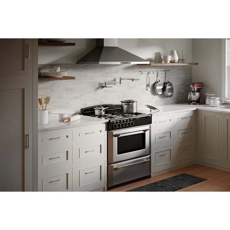 Pot Filler Avado Wall Mount 2 Lever ADA Chrome - Frankwebs