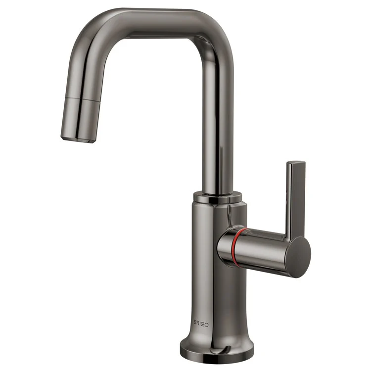 Hot Water Dispenser Kintsu Instant Faucet 1 Lever ADA Square 360 DEG Swivel Lumicoat Black Onyx - Frankwebs