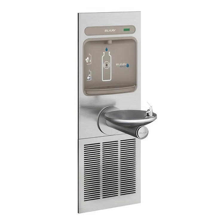 EZH2O Bottle Filling Station with Single Integral Refrigerated SwirlFlo Fountain - Frankwebs