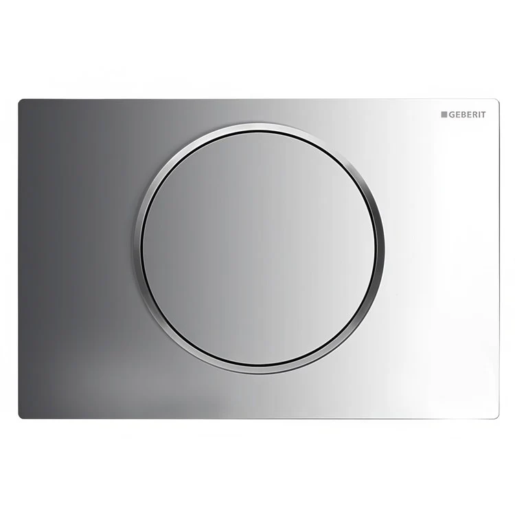 Actuator Plate Sigma10 Single Flush Polished Chrome with Matte Chrome Accent Built in Stop-and-Go Flush Plastic for Sigma Concealed Tanks 2x6 and 2x4 Installations - Frankwebs