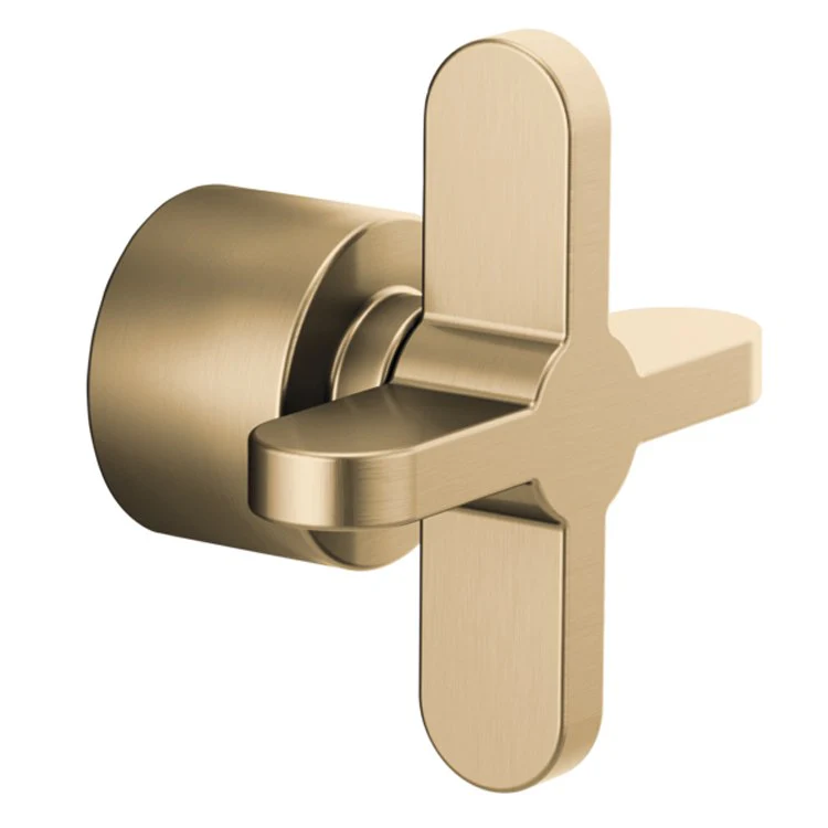 Handle Kit Odin Zinc 1 Cross Brilliance Luxe Gold ADA for Pressure Balance Valve Trim - Frankwebs
