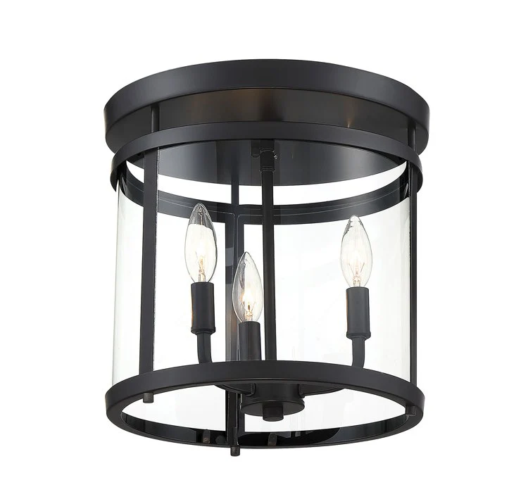 Penrose Three-Light Flush Mount Ceiling Fixture - Frankwebs