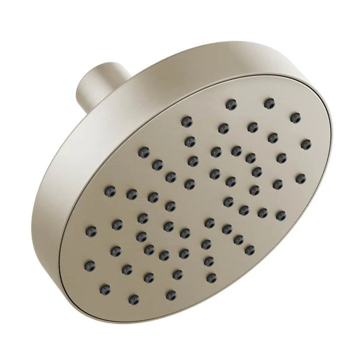 Showerhead Universal Showering 1 Function Wall Mount Brilliance Brushed Nickel 5 Inch 1.75 Gallons per Minute Linear Round Full Spray - Frankwebs