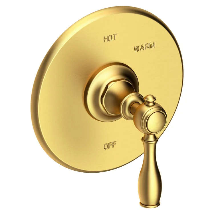 Pressure Balance Valve Trim Victoria Round 1 Lever Satin Bronze PVD ADA Depth 3-5/7 Inch - Frankwebs
