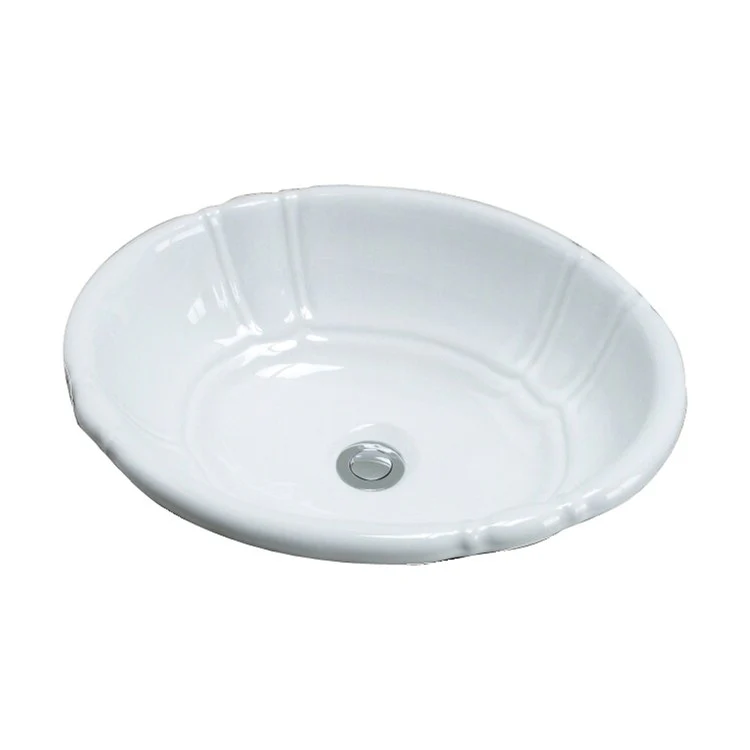 Lavatory Sink Lisbon Drop In 17-3/8 Inch Circle Bisque - Frankwebs