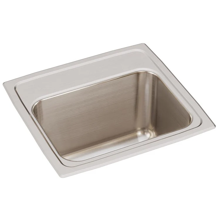Kitchen Sink Lustertone Classic 17 x 16 Inch Single Bowl Lustrous Satin Drop-In - Frankwebs