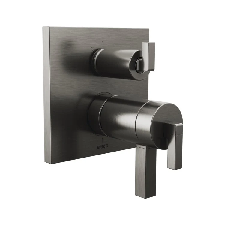 Thermostatic Trim Frank Lloyd Wright with 3 Function Integrated Diverter Trim Less Handle Brilliance Luxe Nickel ADA 7.2 Gallons per Minute Zinc - Frankwebs