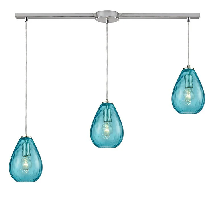 Lagoon Three-Light Linear Pendant - Frankwebs