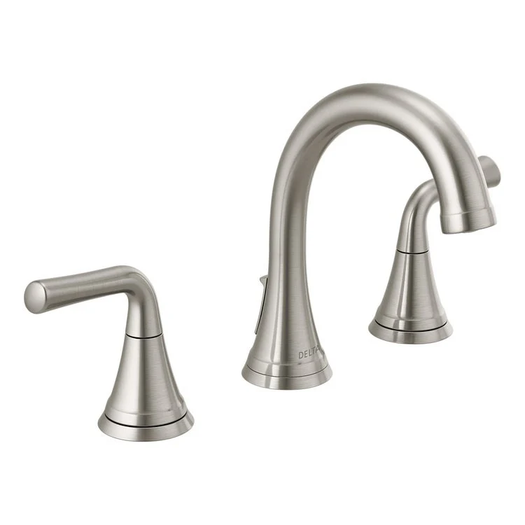 Lavatory Faucet Kayra Widespread 6-16 Inch Spread 2 Lever ADA WaterSense Brilliance Stainless 1.2 Gallons per Minute - Frankwebs