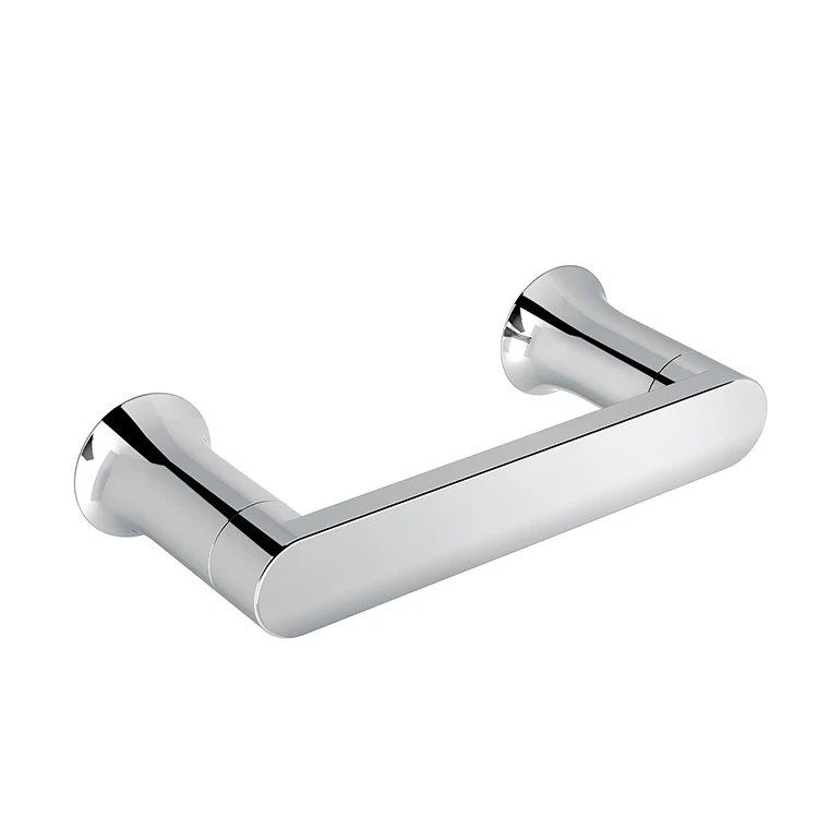 Toilet Paper Holder Genta Pivoting Brushed Nickel Zinc 7-5/8 Inch 3-1/4 Inch Wall Mount - Frankwebs