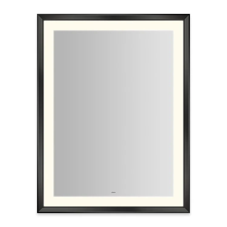 Wall Mirror Sculpt 33W x 43H Inch Chrome Chamfer Museum Frame Lighted Title 24 Rectangular - Frankwebs