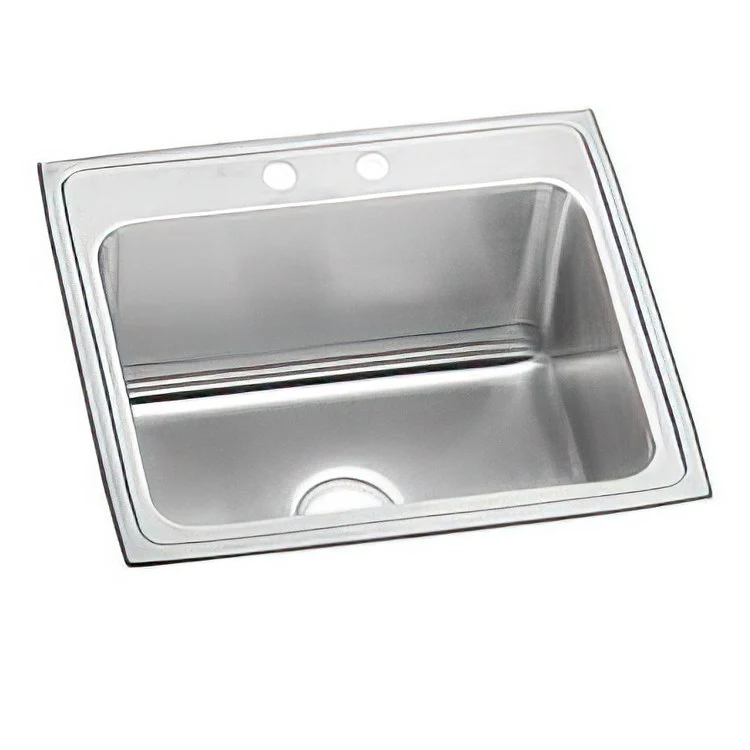 Laundry Sink Pursuit 25 x 22 Inch Single Bowl 2 Hole Lustrous Satin Drop-In - Frankwebs