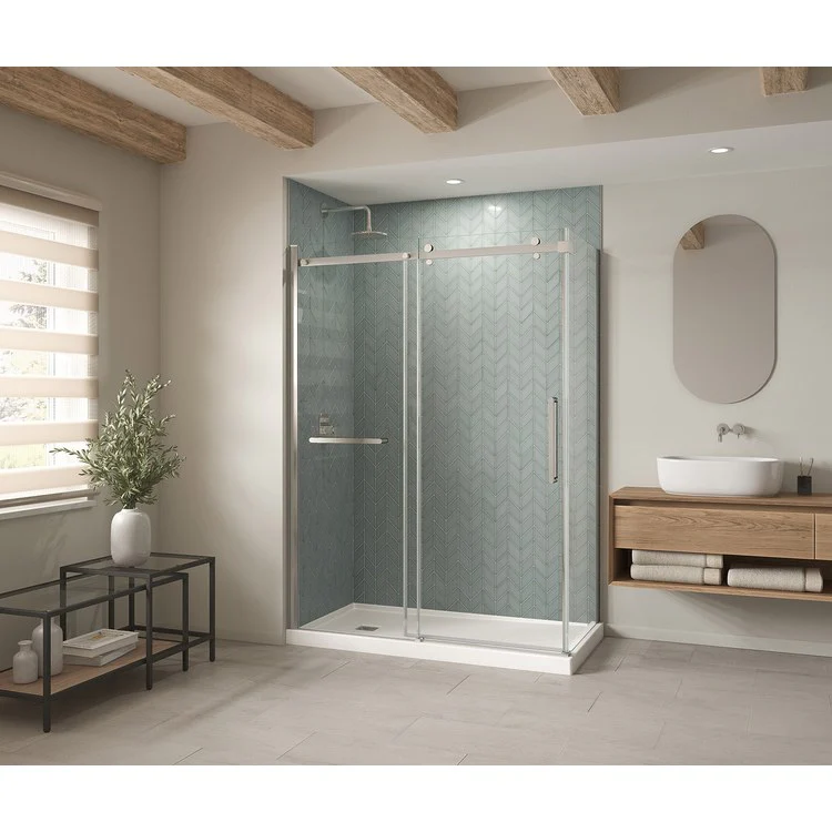 Shower Base B3X Corner Left Stabili-T White 60 x 32 Inch Acrylic - Frankwebs