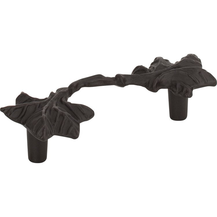 Drawer Pull Atlas Nature Vineyard Leaf Aged Bronze Zinc Alloy 3 Inch 4-1/2 x 1/2 Inch - Frankwebs