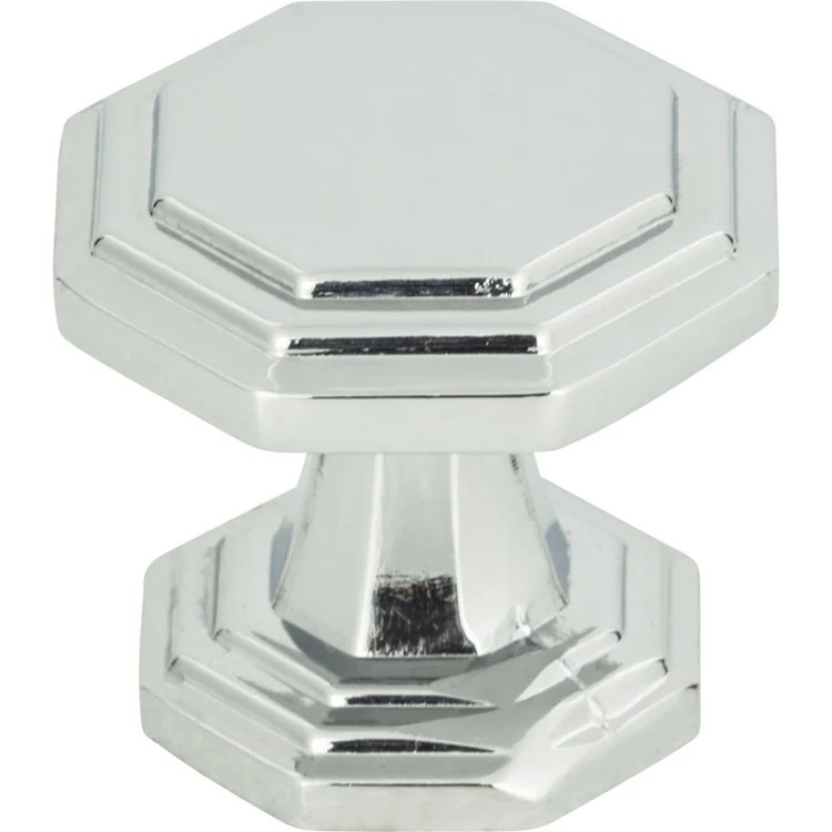 Knob Atlas Dickinson Octagon Polished Chrome Zinc Alloy 1-1/4 Inch - Frankwebs
