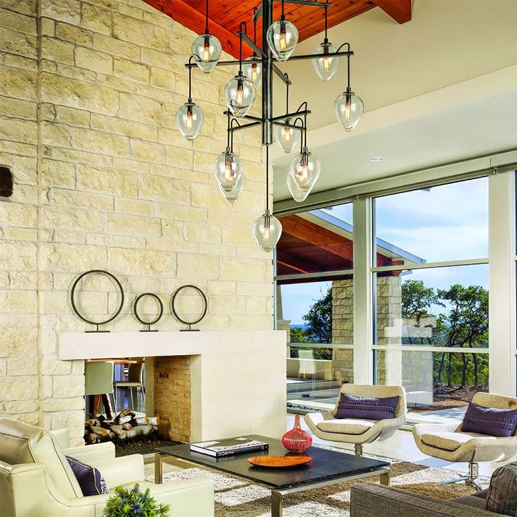 Brixton Thirteen-Light Three-Tier Pendant - Frankwebs