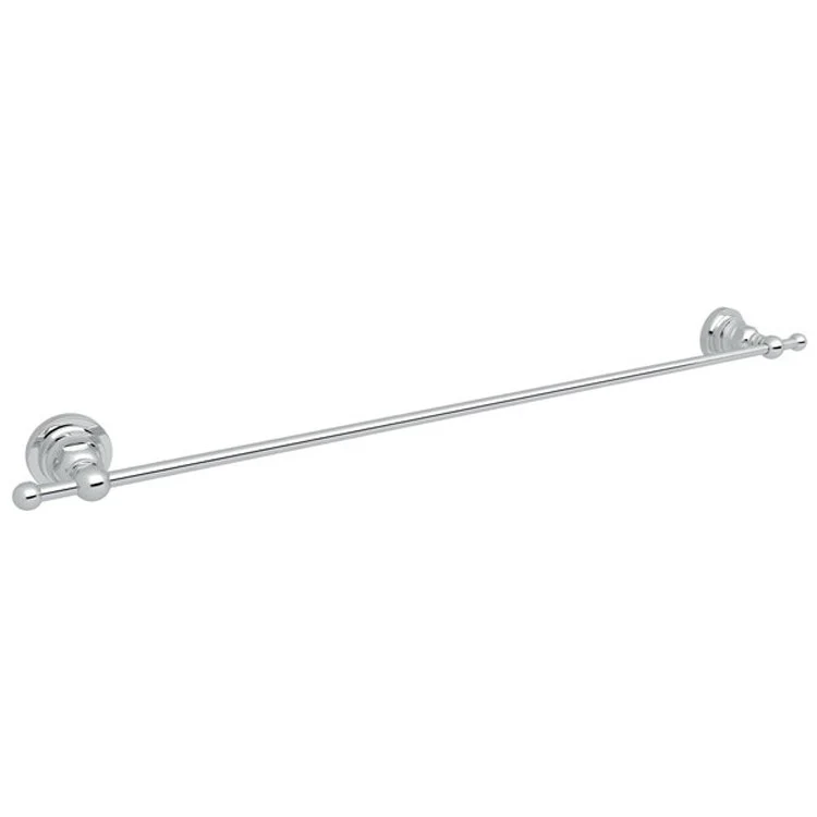 Towel Bar San Giovanni 24 Inch Single Polished Chrome Brass Wall Mount - Frankwebs