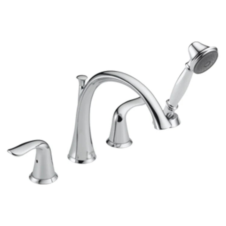 Lahara Two Handle 4-Hole Roman Tub Faucet with Handshower - Frankwebs