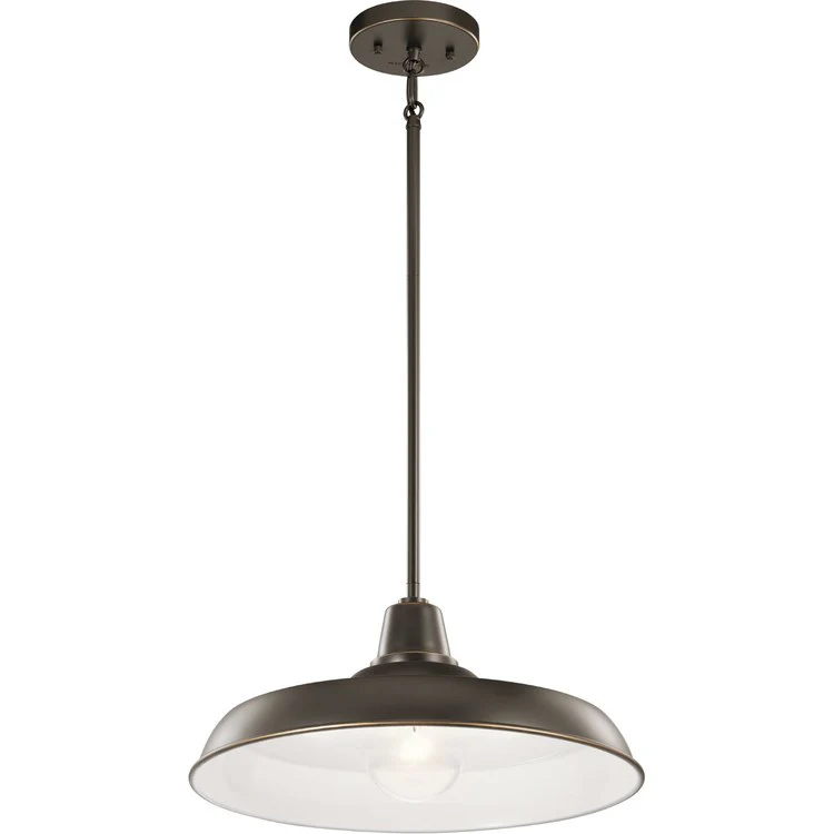 Pier Single-Light Outdoor Pendant/Semi-Flush Mount Ceiling Fixture - Frankwebs