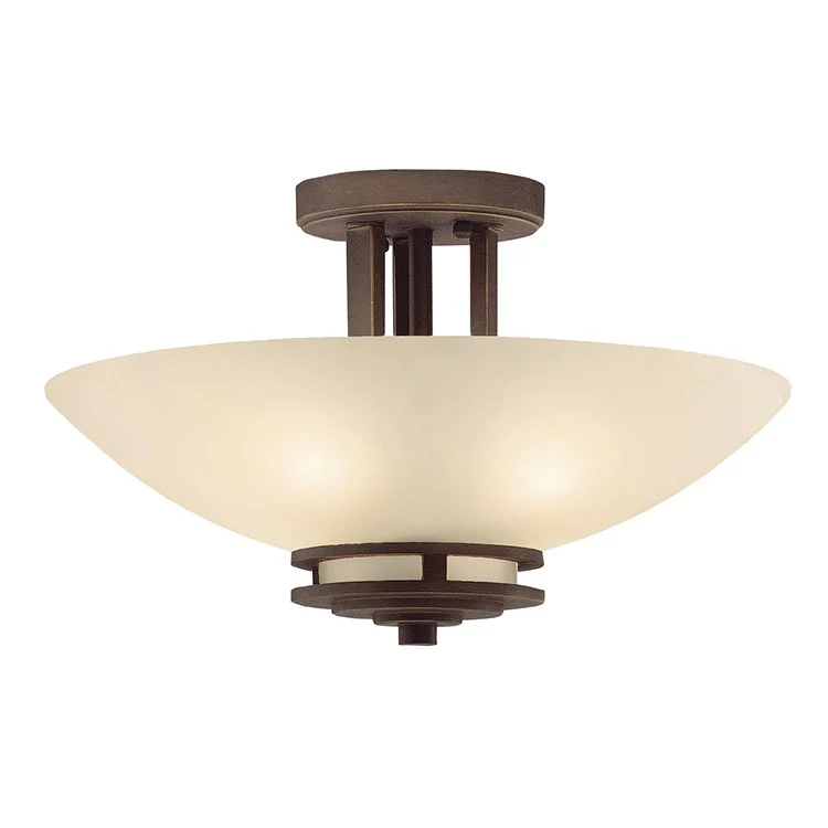 Hendrik Two-Light Semi-Flush Mount Ceiling Fixture - Frankwebs