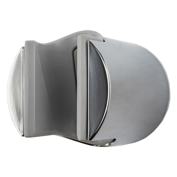Handshower Mount Round Brushed Nickel Plastic - Frankwebs