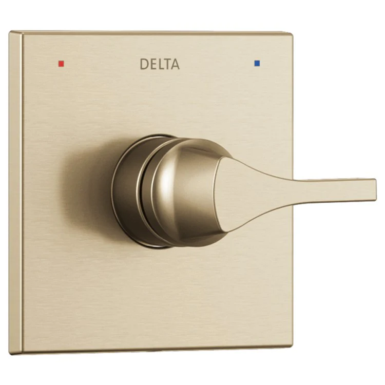 Valve Trim Zura Monitor 14 1 Lever Brilliance Champagne Bronze ADA for MultiChoice Universal Rough-In Valve R10000 Series - Frankwebs