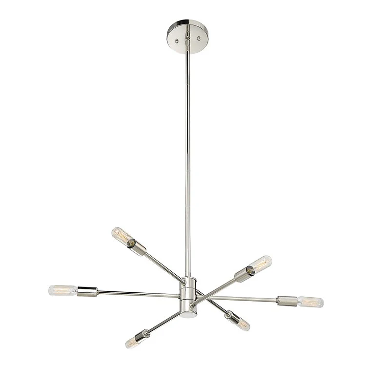 Lyrique Six-Light Chandelier - Frankwebs