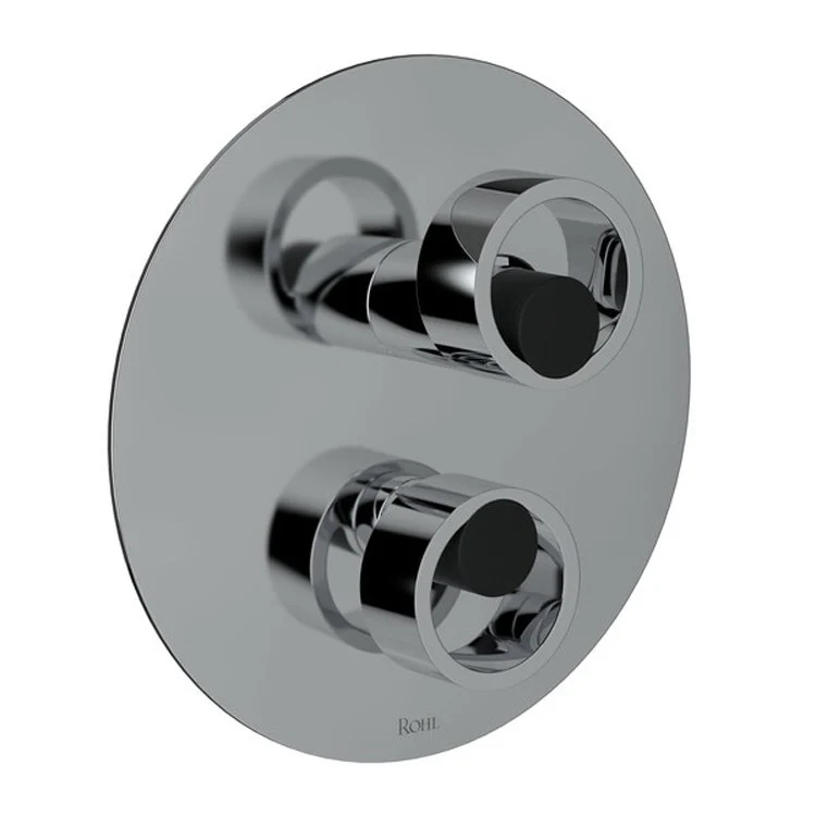 Pressure Balance Valve Trim Eclissi with Diverter 1 Circular Handle Polished Chrome 5.5 Gallons per Minute - Frankwebs