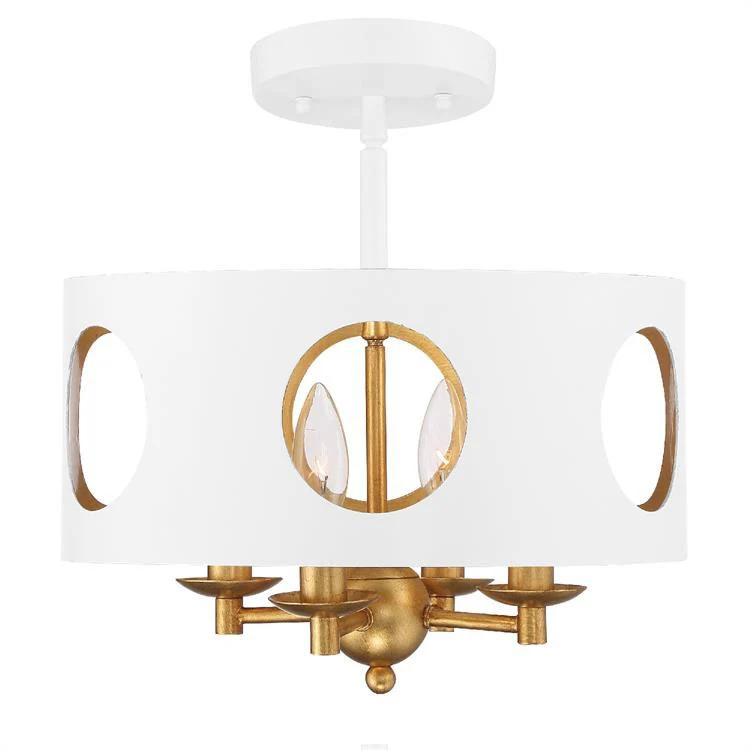 Odelle Four-Light & Flush Mount Ceiling Fixture - Frankwebs
