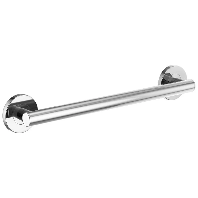 Grab Bar 18 Inch European Round Brilliance Luxe Steel ADA Concealed Mount Metal - Frankwebs